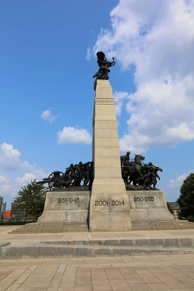 Тава Онтарио Канада 2021 Национальный Военный Мемориал Представляет Собой Высокий — стоковое фото