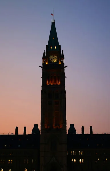 Ottawa Ontario Canada 2021 Memorial Centennial Flame Parliament Hill Honour — Stock Photo, Image