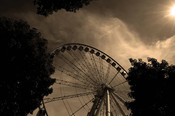 Montreal Canada Grande Roue Montreal Самое Высокое Колесо Обозрения Канаде — стоковое фото