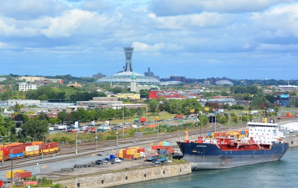 Montreal Quebec Canada 2021 Porto Montreal Ferrovia Terminal Ferroviária Fundada — Fotografia de Stock