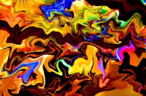 Abstraktní Pozadí Vlnitými Jiskřivými Barvami Vzor Lesklém Lesklém Povrchu Nebo — Stock fotografie