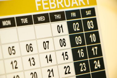 Kara Cuma takvim buluşması konsepti Cuma gününe odaklandı