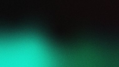 Koyu yeşil ve siyah kombinasyon tanecikli soyut arkaplan, Grainy gradient soyut arkaplan web afiş tasarımı, tahıl dokusu efekti, kopyalama alanı