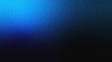 Teknoloji için mavi taneli soyut arkaplan, web pankartı poster tasarımı için Grainy gradyan soyut arkaplan, tahıl dokusu efekti, kopyalama alanı, arkaplan.