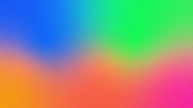 Web afişi poster tasarımı, tahıl dokusu efekti, kopyalama alanı, arkaplan arkaplan için rengarenk gradyan soyut arkaplan dalga deseni.