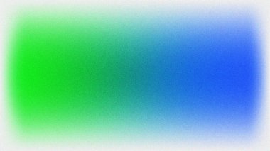 Yeşil ve mavi gürültülü gradyan soyut arkaplan. Web afişi poster tasarımı için gradyan soyut arkaplan, tahıl dokusu efekti, kopyalama alanı, arkaplan.