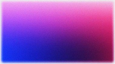 Gürültü efekti soyut arkaplanı olan mor mavi bir eğim. Web afişi poster tasarımı için gradyan soyut arkaplan, tahıl dokusu efekti, kopyalama alanı, arkaplan.