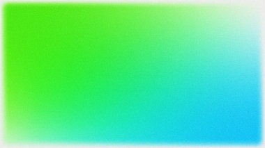Gürültü efektli yeşil ve gökyüzü mavisi. Web afişi poster tasarımı için gradyan soyut arkaplan, tahıl dokusu efekti, kopyalama alanı, arkaplan.
