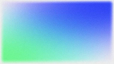 Gürültülü efektli mavi ve yeşil rengin soyut arkaplanı. Web afişi poster tasarımı için gradyan soyut arkaplan, tahıl dokusu efekti, kopyalama alanı, arkaplan.