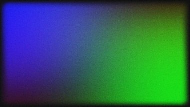 Gürültülü ses efektli soyut arka plan mavi yeşil gradyan. Web afişi poster tasarımı için gradyan soyut arkaplan, tahıl dokusu efekti, kopyalama alanı, arkaplan.