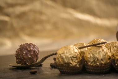 Dekorasyonu ile İtalyan çikolata tatlılar