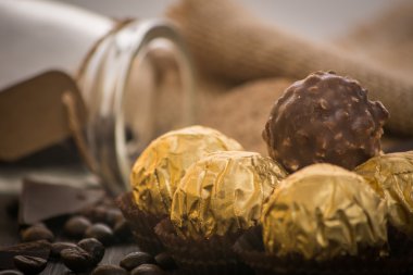 Dekorasyonu ile İtalyan çikolata tatlılar