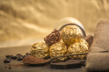 Dekorasyonu ile İtalyan çikolata tatlılar