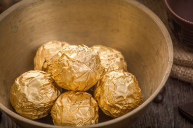 Dekorasyonu ile İtalyan çikolata tatlılar