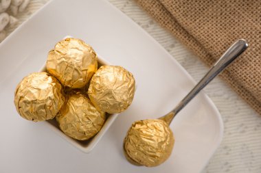 Dekorasyonu ile İtalyan çikolata tatlılar