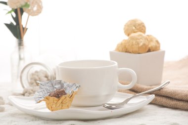 Dekorasyonu ile İtalyan çikolata tatlılar