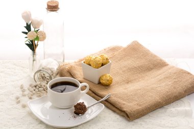 Dekorasyonu ile İtalyan çikolata tatlılar