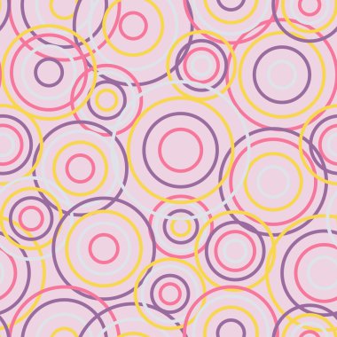 Daireler sorunsuz kökenli. Vektör çizim