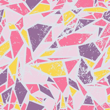 Soyut seamless modeli. Kırık cam etkisi