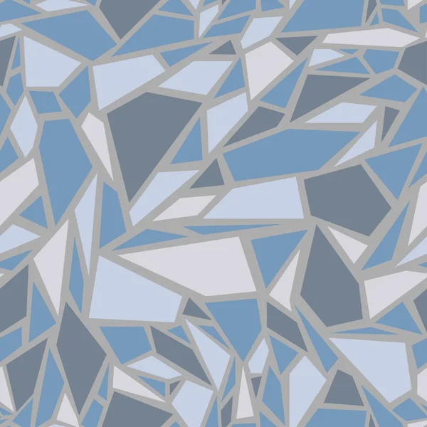 Abstracte naadloze patroon. Het effect van gebroken glas — Stockvector