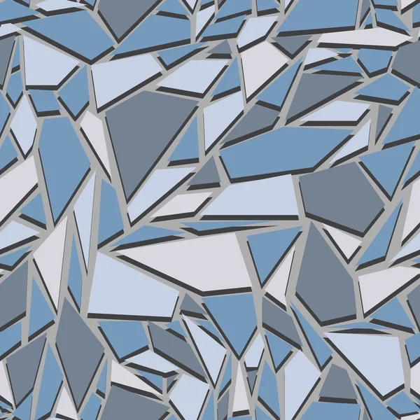 Abstracte naadloze patroon. Het effect van gebroken glas — Stockvector