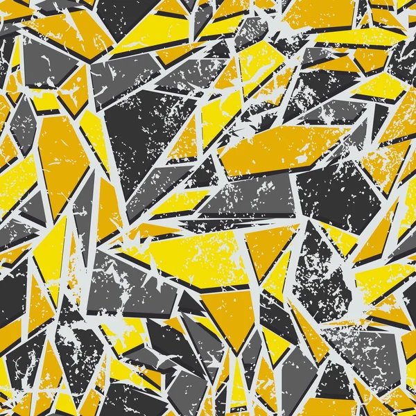 抽象的なシームレス パターン。壊れたガラスの効果 — ストックベクタ