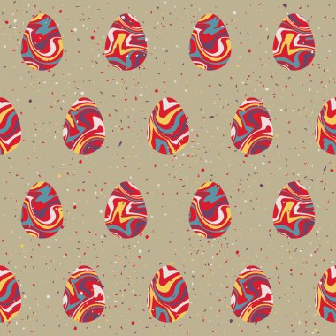 Süslü yumurtalar ve 'Paskalya' ile kusursuz Paskalya Arkaplanı