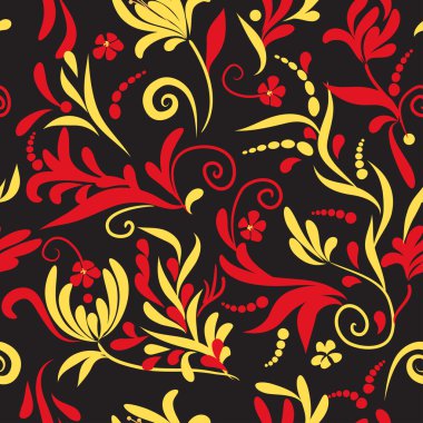 Renkli çiçek seamless modeli