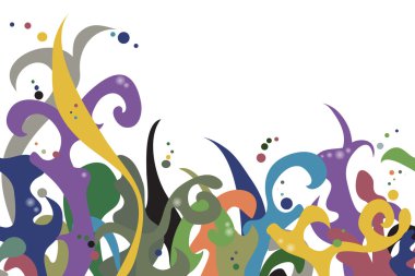 Tasarımınız için yatay olarak sorunsuz çok renkli desen