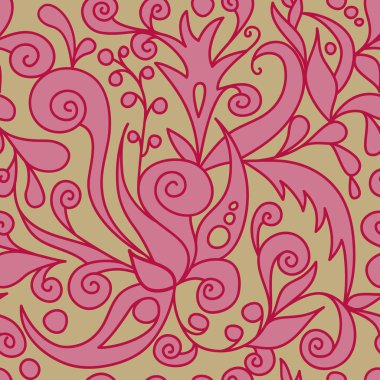 Kırmızı dekoratif desen