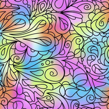 Parlak süslü tasarlamak. Seamless modeli