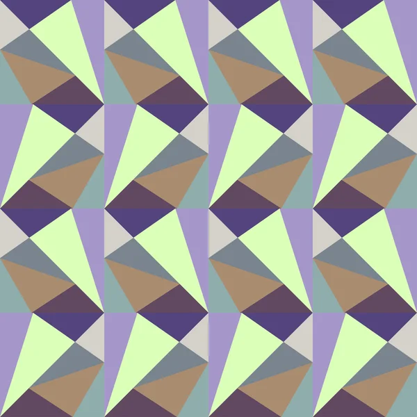 Цветные треугольники. Бесшовный рисунок — стоковый вектор