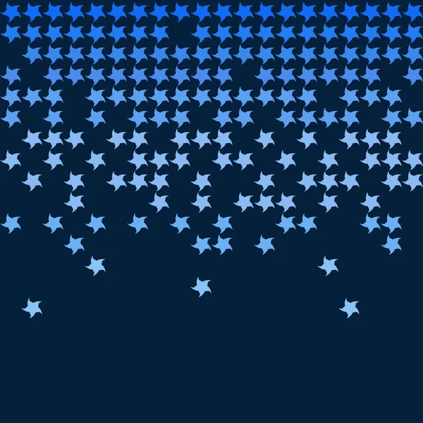 Las estrellas abstractas cayendo. Fondo Bue — Vector de stock