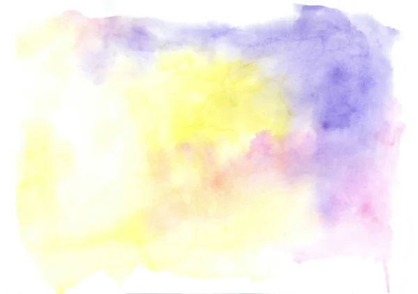 Abstract hand drawn bright watercolor blotch — Stock Photo, Image