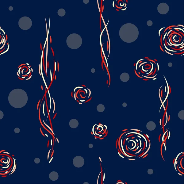 Fond de roses sans couture, illustration vectorielle — Image vectorielle