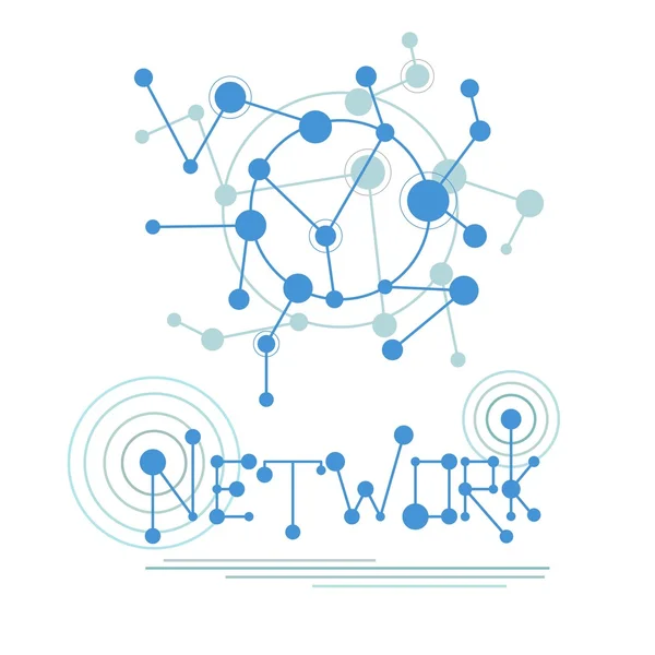 Molecule And Communication Background. Network — Stock Vector