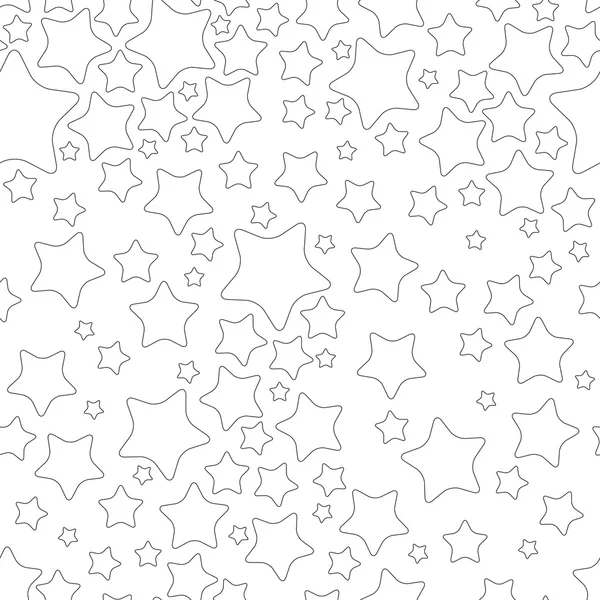 Yıldız, seamless modeli. Vektör çizim — Stok Vektör