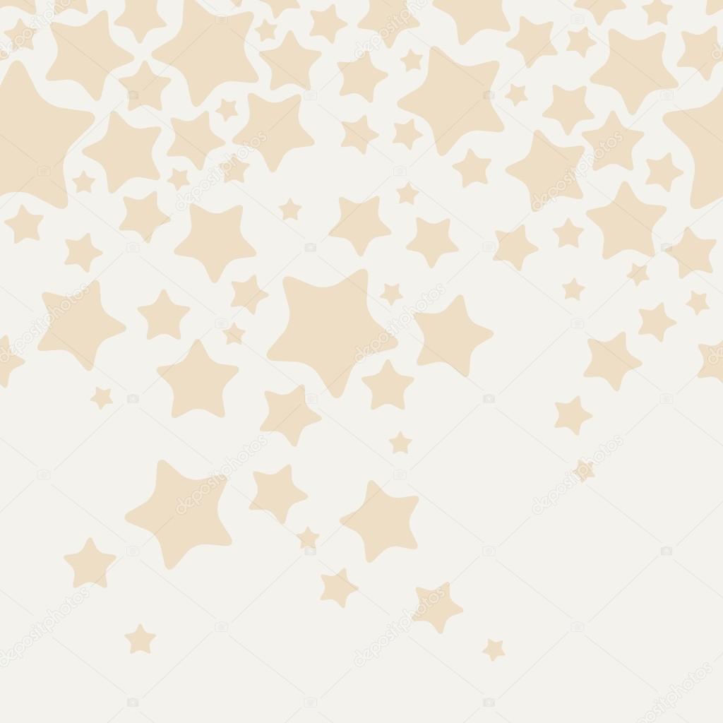 Stars, horizontally seamless pattern. Vector illustration