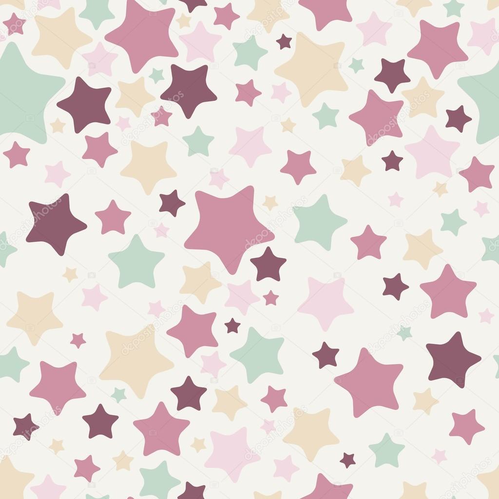 Stars, seamless pattern. Vector illustration