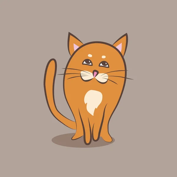 Gato. Doodle de cor. Ilustração vetorial —  Vetores de Stock