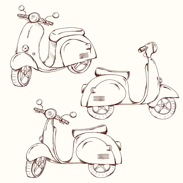 Ensemble de scooter — Image vectorielle