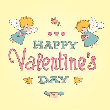 Sevgililer günü kartı. 