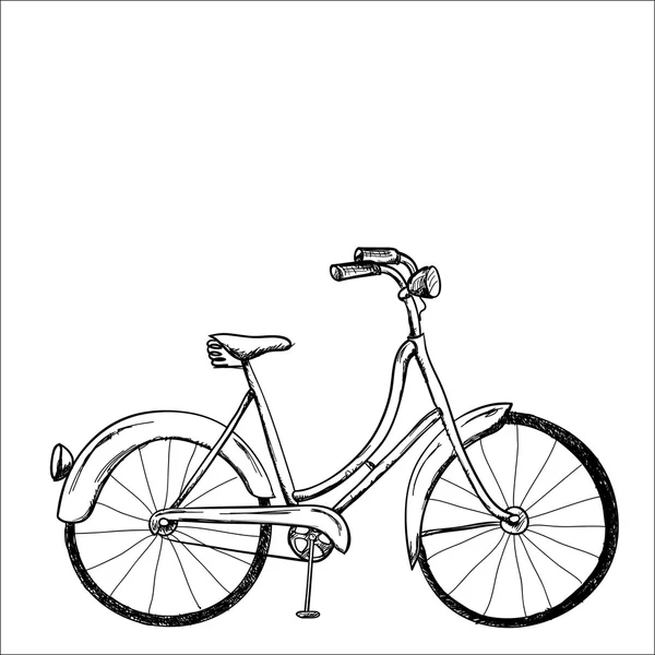 手画的自行车 — 图库矢量图片