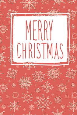 Noel kartı elle çizilmiş vektör