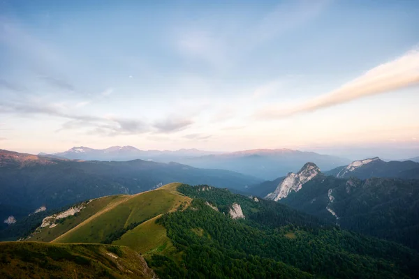 Złota Jesień Zboczach Gór Kaukazu Adygei Parku Przyrody Wielki Thach — Zdjęcie stockowe
