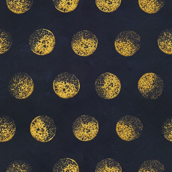 acrylic pattern gold circles