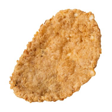 Beyaz arka plan üzerinde izole tek tam tahıl tahıl gevreği.