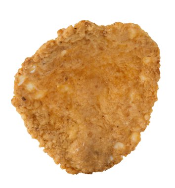 Beyaz arka plan üzerinde izole tek tam tahıl tahıl gevreği.