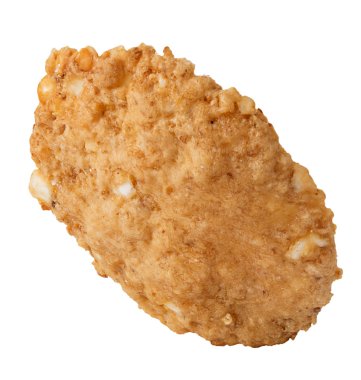 Beyaz arka plan üzerinde izole tek tam tahıl tahıl gevreği.