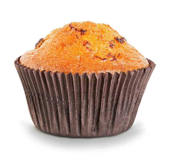 Muffin close-up απομονωθεί σε λευκό φόντο — Φωτογραφία Αρχείου